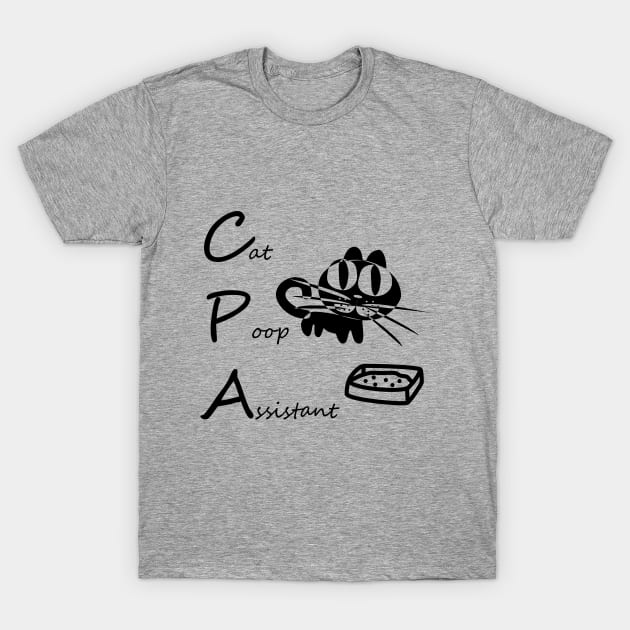 Cat Poop Assistant CPA T-Shirt by EversweetStudio
